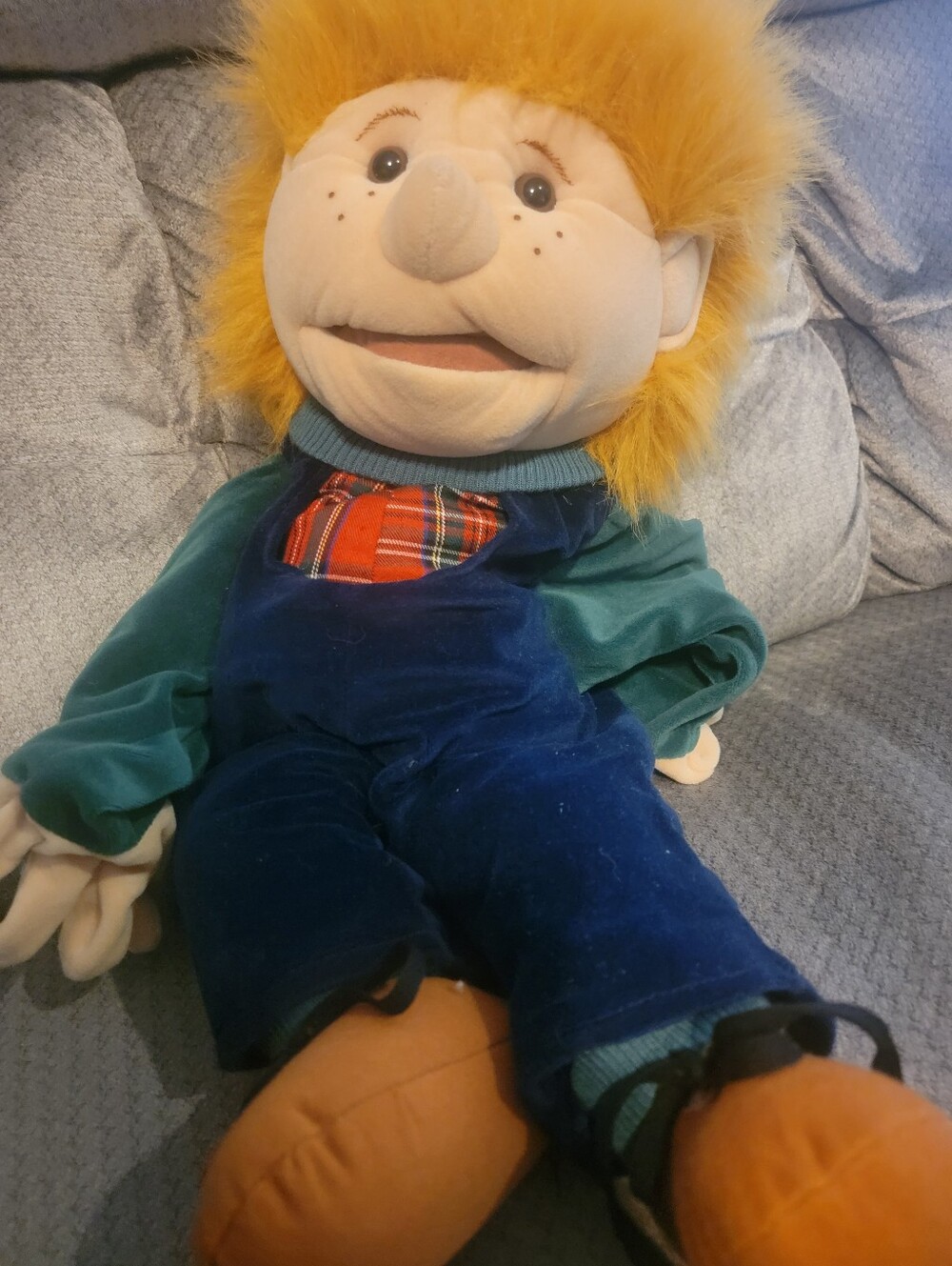 Folktails Folkmanis 24 Inch Full Body Boy Puppet Orange Hair Ventriloquist